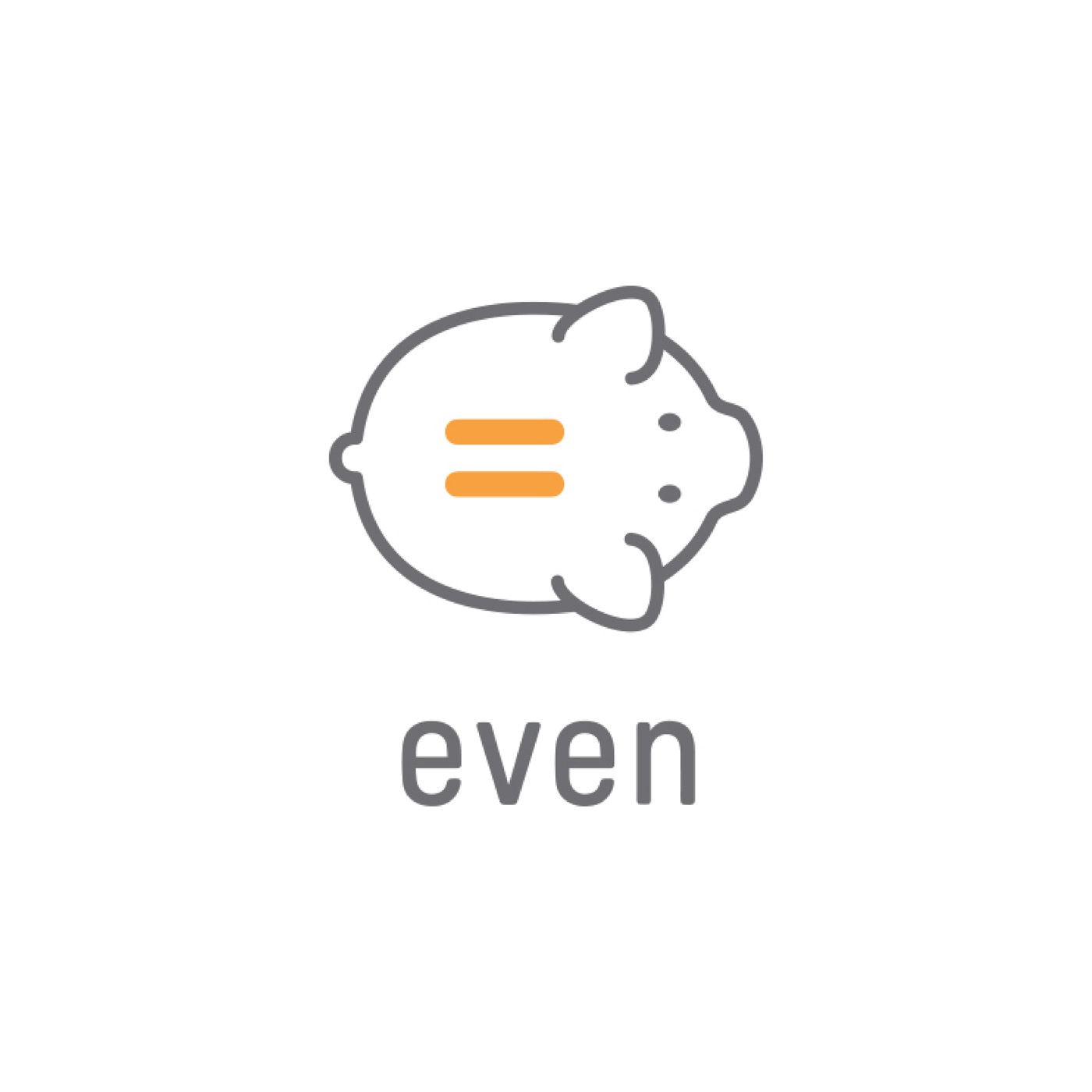 Even piggy bank logo